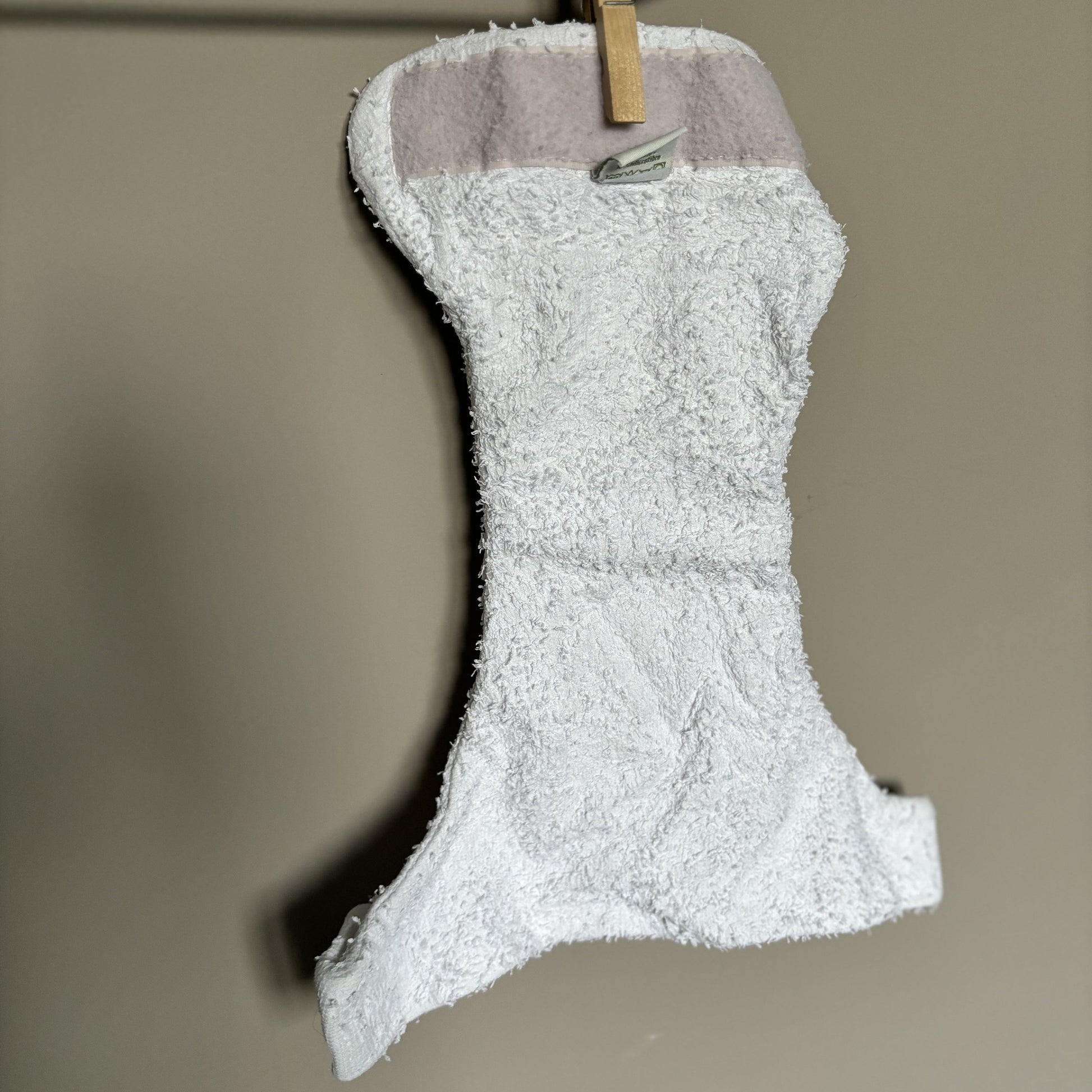Little Lamb Cotton Fitted Nappy Size 1 ZERO WASTE-Fitted Nappy-Little Lamb-The Nappy Market