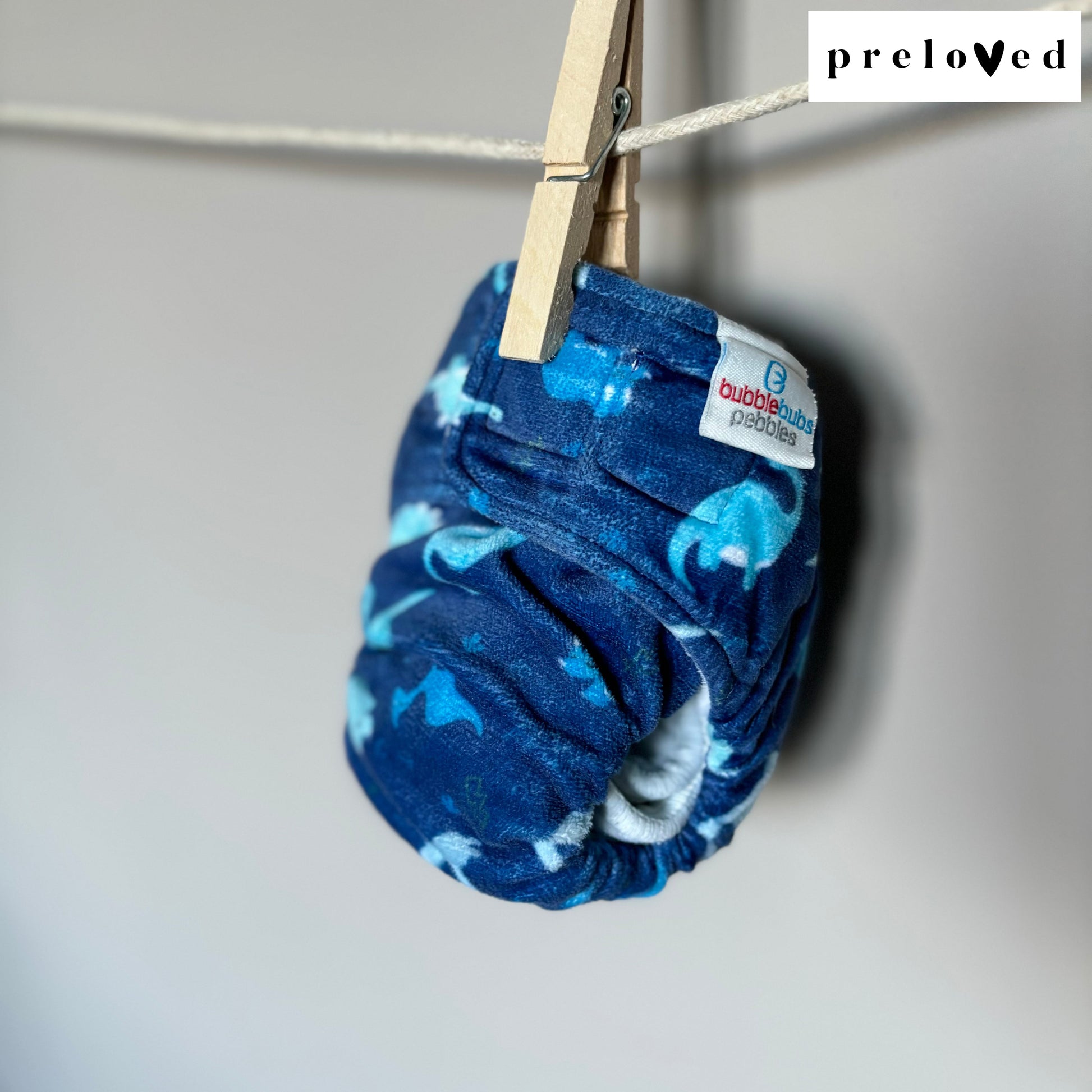 Bubblebubs Pebbles Newborn AIO Cloth Nappy PRELOVED-All In One Nappy-Bubblebubs-The Nappy Market