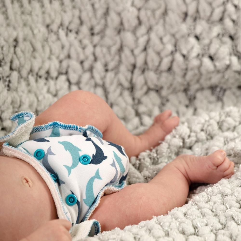 Petit Lulu Newborn Fitted Nappy-Fitted Nappy-Petit Lulu-Flower Meadow-The Nappy Market