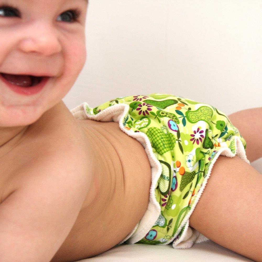 Petit Lulu Newborn Fitted Nappy-Fitted Nappy-Petit Lulu-Flower Meadow-The Nappy Market