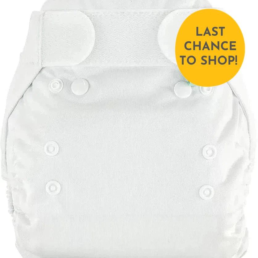 TotsBots PeeNut Nappy Wrap - Size 1-Wrap-Tots Bots-White-The Nappy Market
