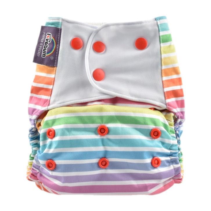 Little Lovebum Popper Pocket V3 Nappy-Pocket Nappy-Little Love Bum-Paradise-The Nappy Market