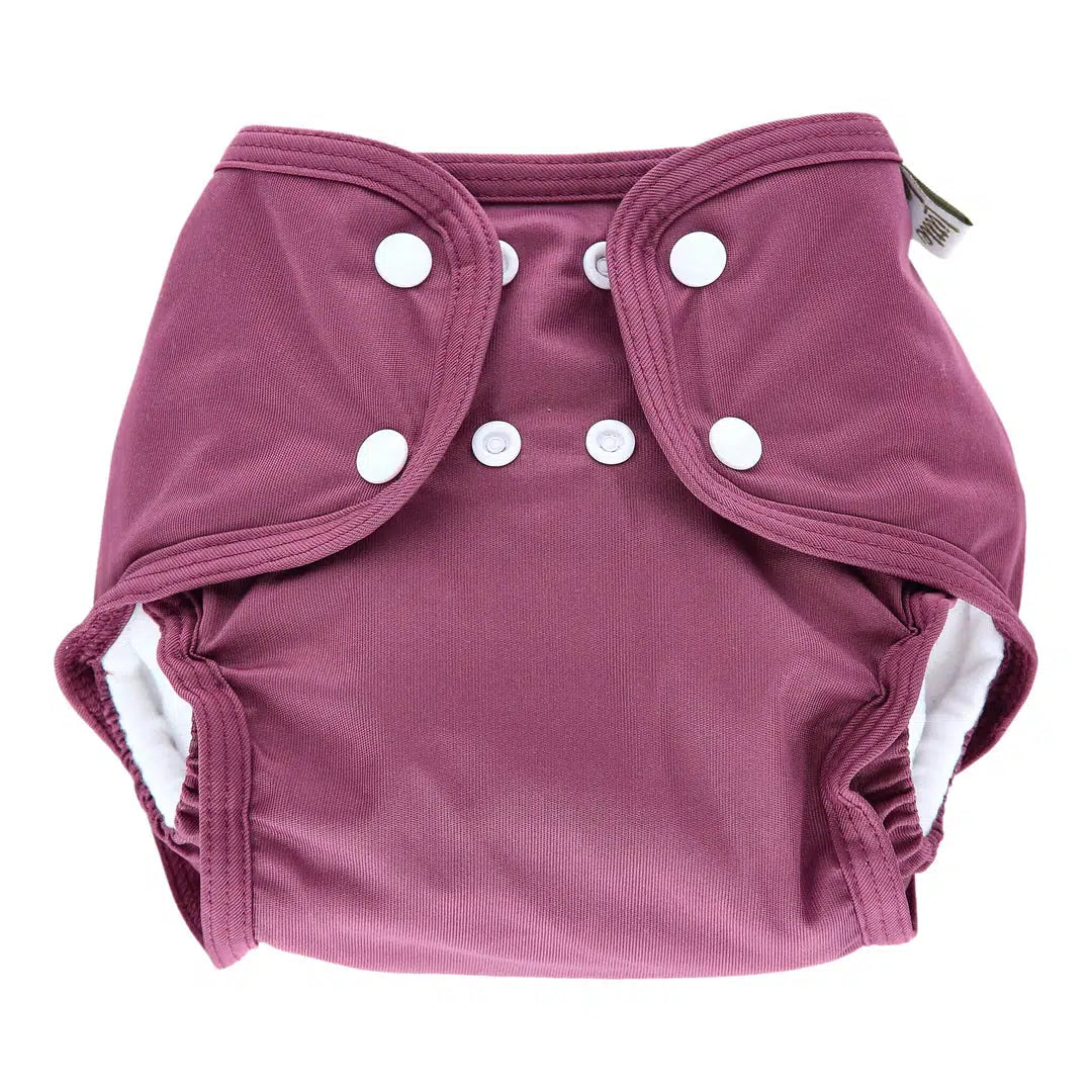 Little Lamb Sized Pocket Nappy Size 1-Pocket Nappy-Little Lamb-Aubergine-The Nappy Market