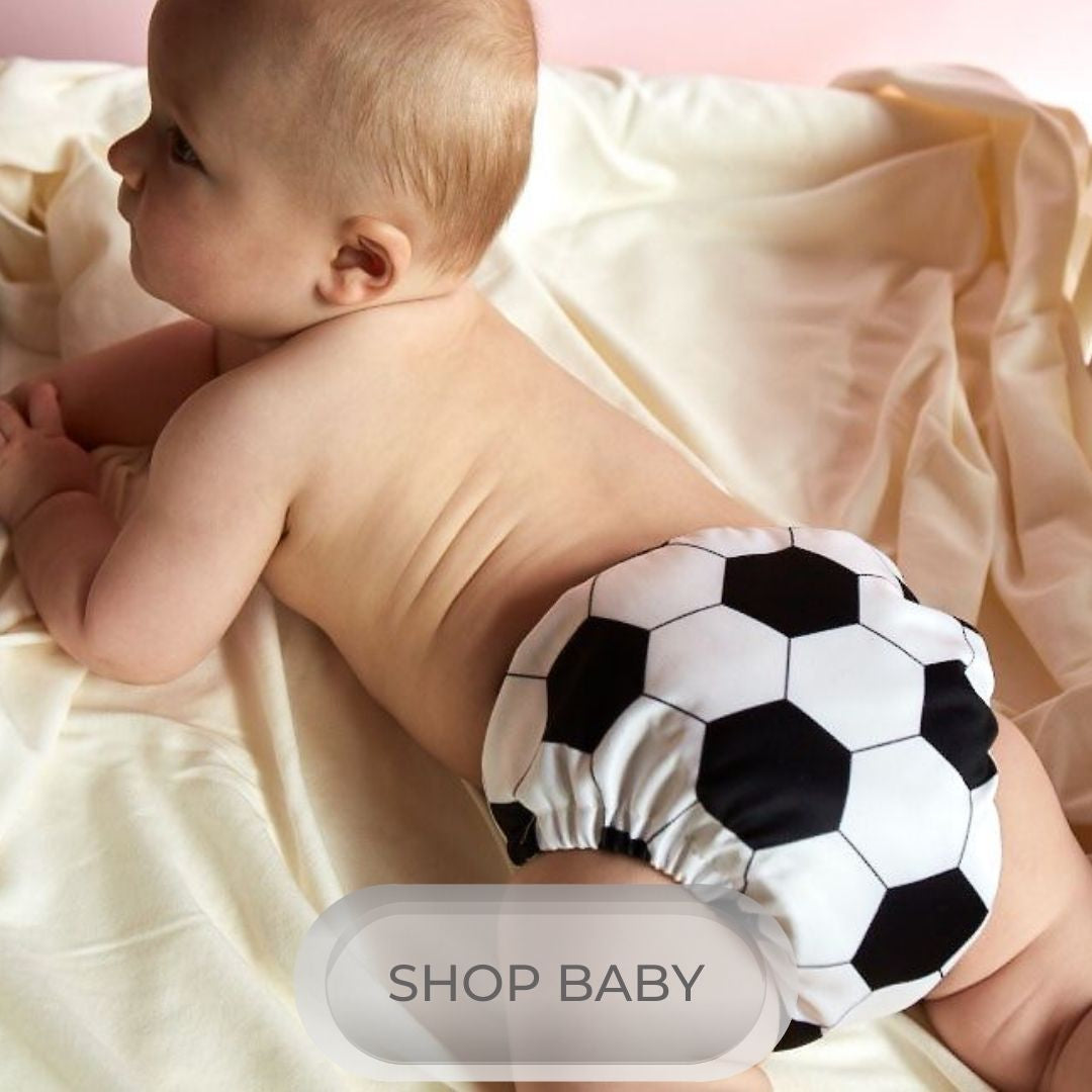 Charlie Banana - One Size Pocket Cloth Nappy CLEARANCE-Pocket Nappy-Charlie Banana-Soccer-The Nappy Market
