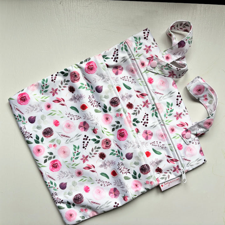 Cherrybottoms Medium Double Zip Wetbag-Wet Bag-Cherry Bottoms-Burgundy Fall-The Nappy Market