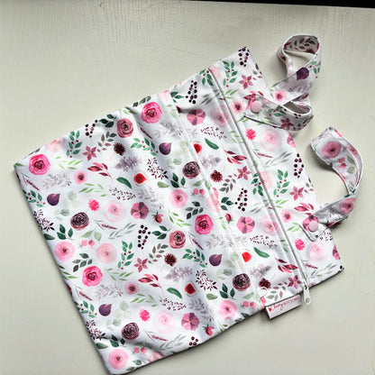 Cherrybottoms Medium Double Zip Wetbag-Wet Bag-Cherry Bottoms-Burgundy Fall-The Nappy Market