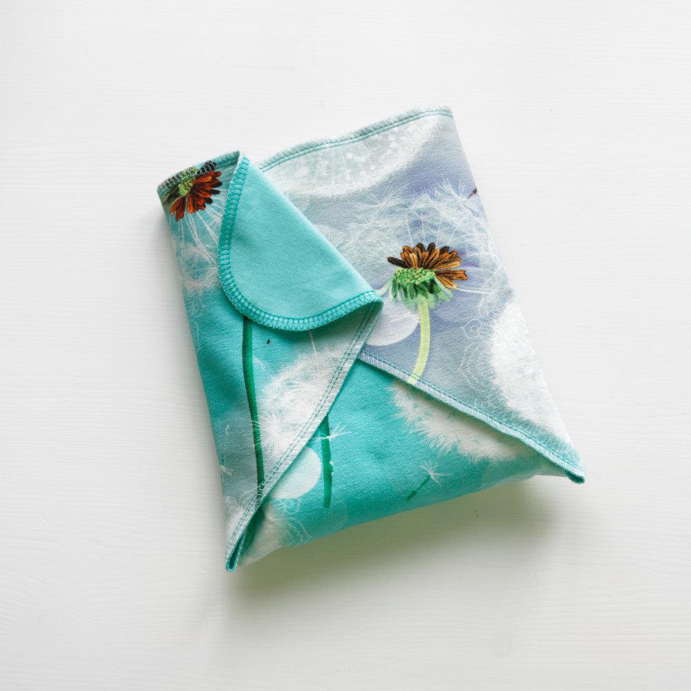 Buuh Tencel Pocket Nappy-Preflat-Buuh-Minty Dandelions-The Nappy Market