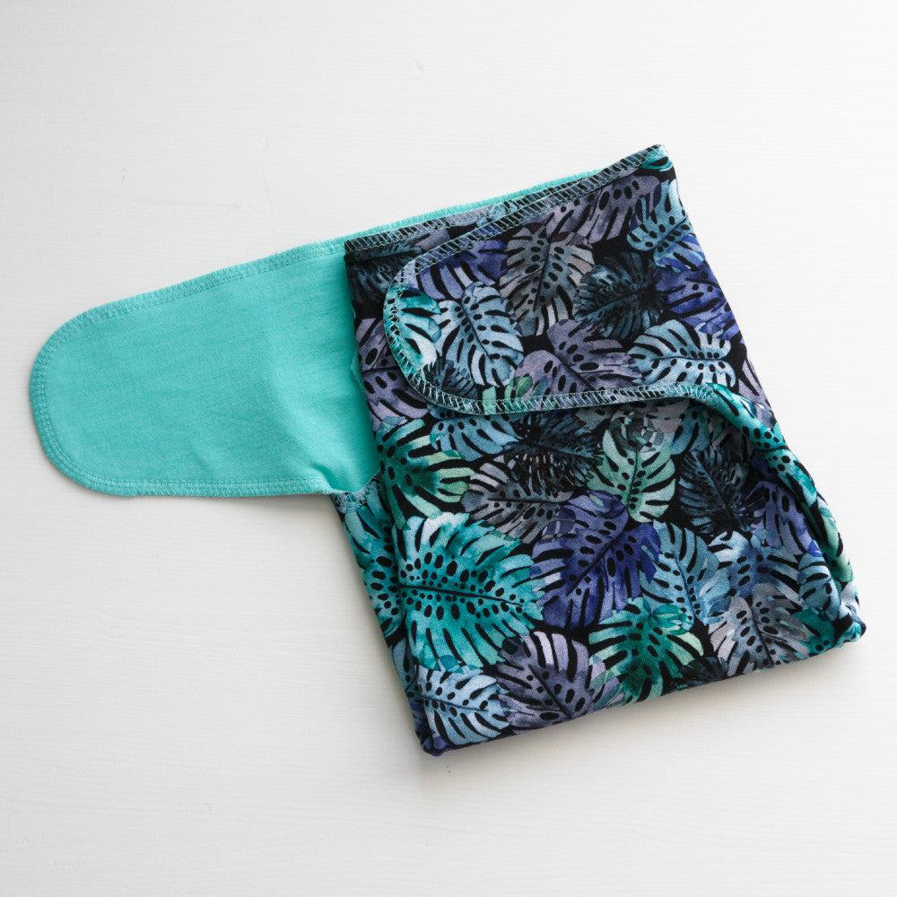 Buuh Preflat Tencil Nappy PREORDER Open-Preflat-Buuh-Monstera Leaves-The Nappy Market