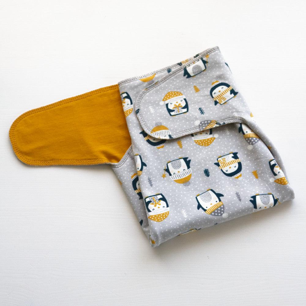 Buuh Preflat Tencil Nappy PREORDER Open-Preflat-Buuh-Small Penguins-The Nappy Market