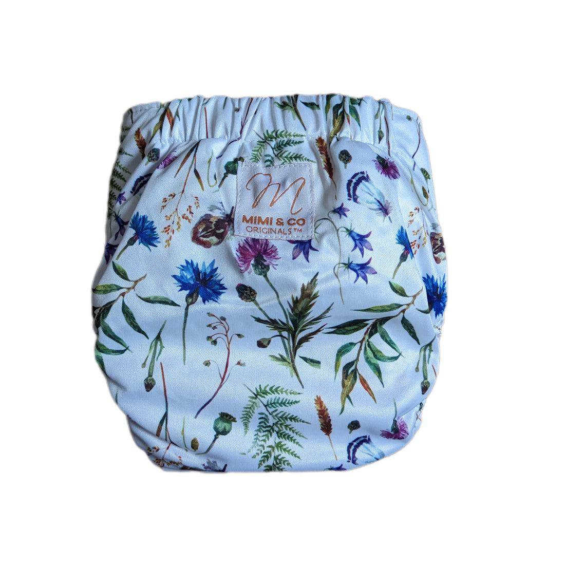 Mimi & Co Originals 1.0 Snap in Two Pocket Nappy-Snap in with Pocket-Mimi & Co-Blossom-The Nappy Market