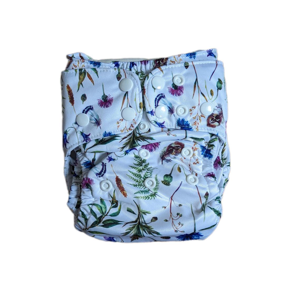 Mimi & Co Originals 1.0 Snap in Two Pocket Nappy-Snap in with Pocket-Mimi & Co-Blossom-The Nappy Market