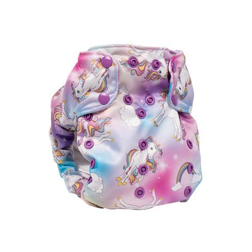 Smart Bottoms - Dream Diaper 2.0 - All in One Organic Cloth Nappy-Snap in with Pocket-Smart Bottoms-Chasing Rainbows-The Nappy Market
