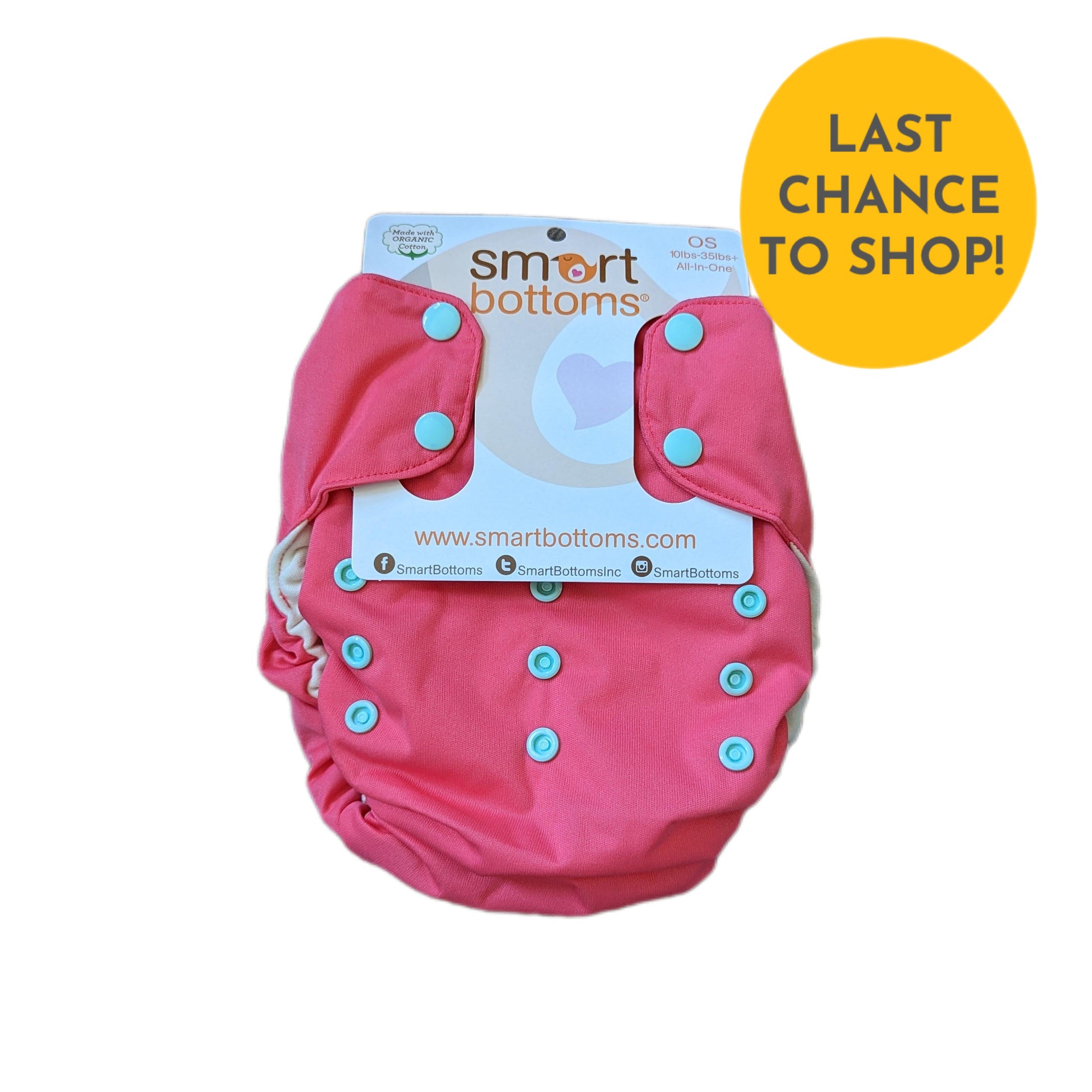Smart Bottoms 3.1 All in One Organic Cloth Nappy CLEARANCE-All In One Nappy-Smart Bottoms-Juliet-The Nappy Market