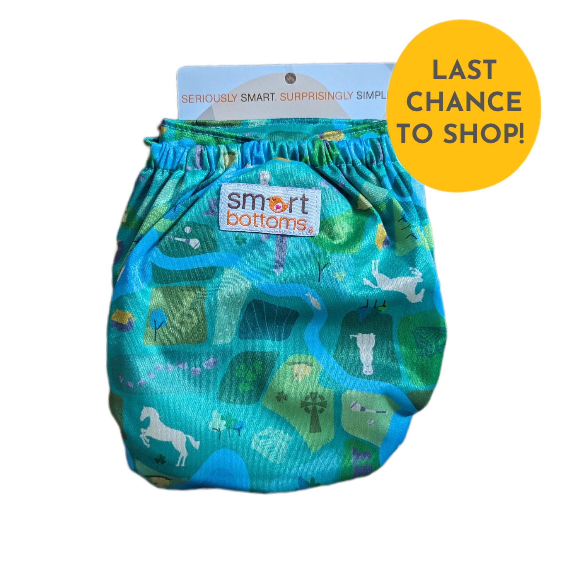 Smart Bottoms 3.1 All in One Organic Cloth Nappy CLEARANCE-All In One Nappy-Smart Bottoms-Spicy Tuna-The Nappy Market