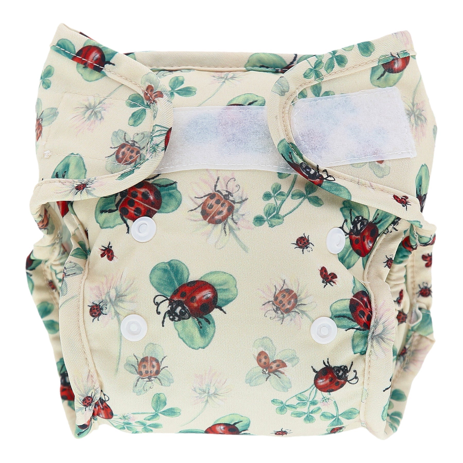 Little Lamb Nappy Wrap Cover Newborn-Wrap-Little Lamb-Ladybugs Lullaby-The Nappy Market