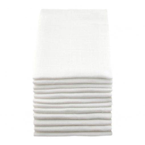 MuslinZ Multi pack Muslin Squares 70x70cm (PREORDER - Shipping 15th Jan)-Flat Nappy-MuslinZ-White-The Nappy Market