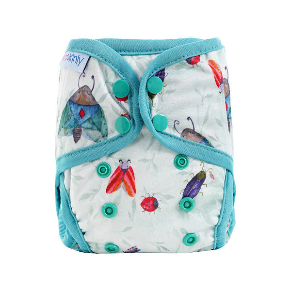 EcoKinly Newborn Reusable Nappy-All in Two Nappy-Ecokinly-Nightgarden-The Nappy Market