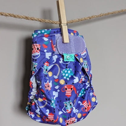 Tots Bots PeeNut Bamboozle Nappy Cover - Size 2-Wrap-Tots Bots-I'm a Little Teapot-The Nappy Market