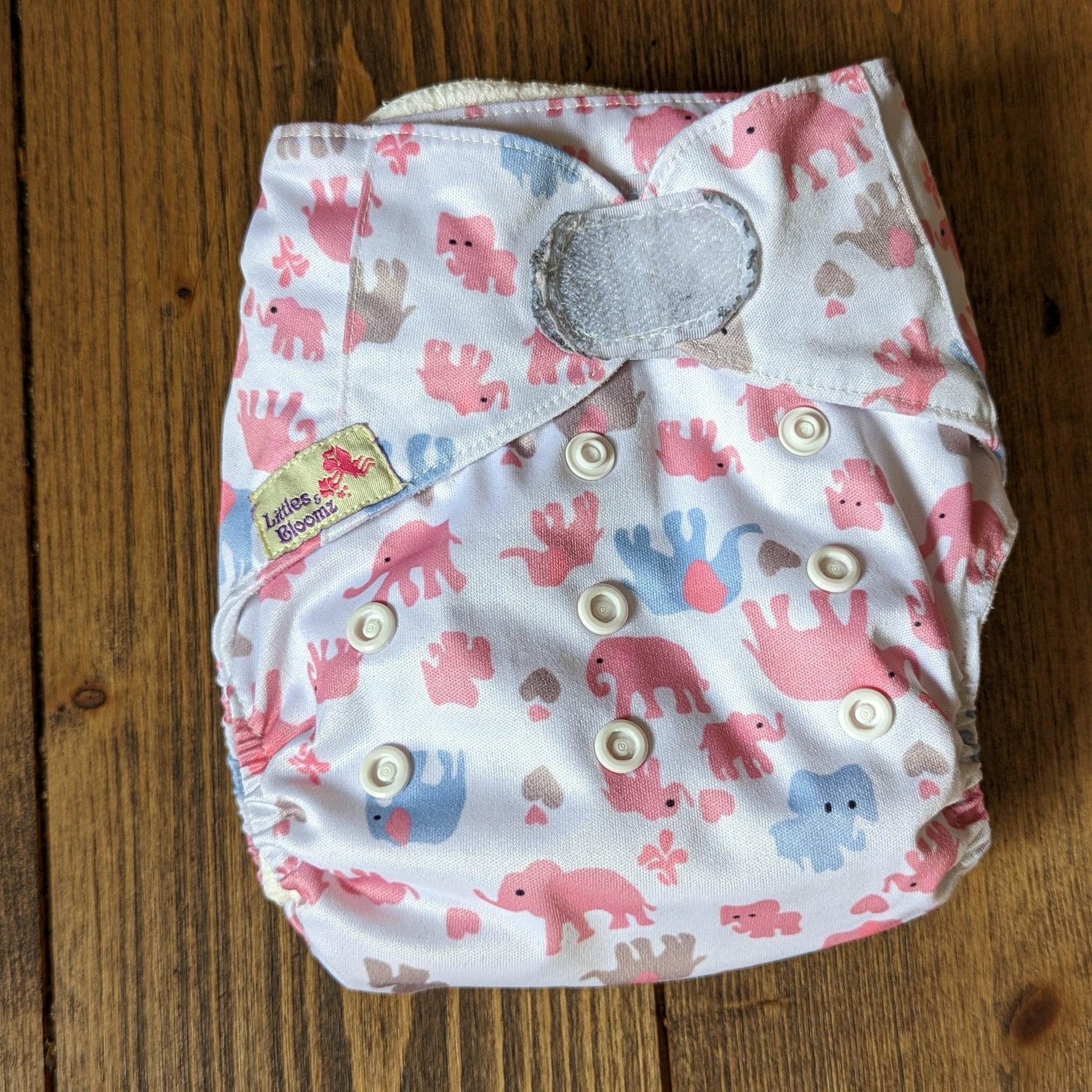 Littles & Bloomz Velcro Pocket Nappy-Pocket Nappy-Littles & Bloomz-Foxy (out of stock)-The Nappy Market