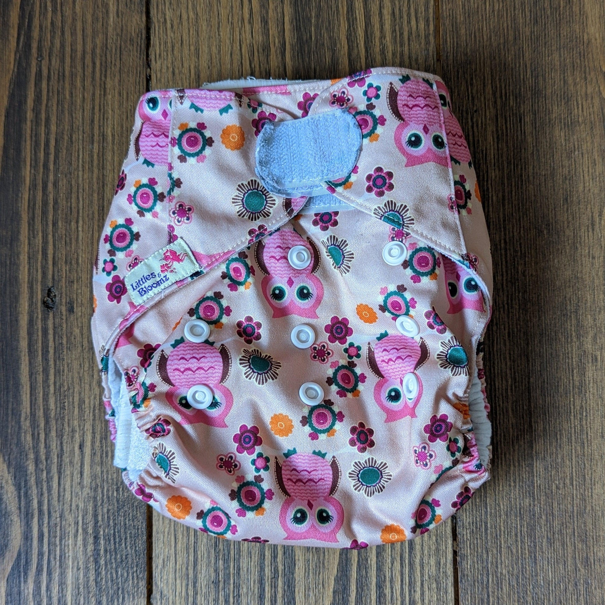 Littles & Bloomz Velcro Pocket Nappy-Pocket Nappy-Littles & Bloomz-Foxy (out of stock)-The Nappy Market