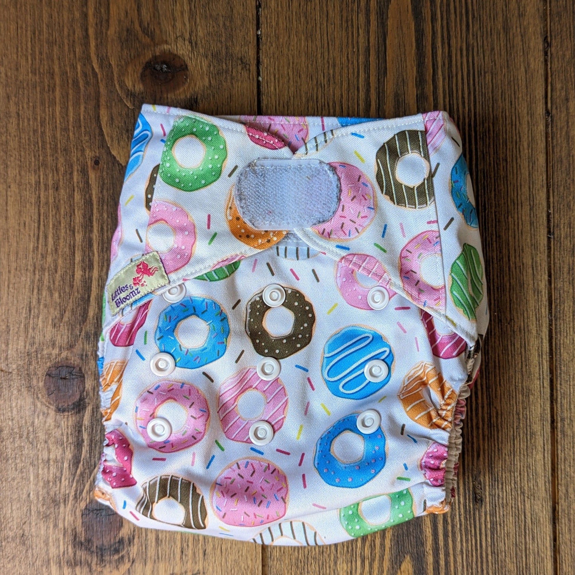 Littles & Bloomz Velcro Pocket Nappy-Pocket Nappy-Littles & Bloomz-Foxy (out of stock)-The Nappy Market