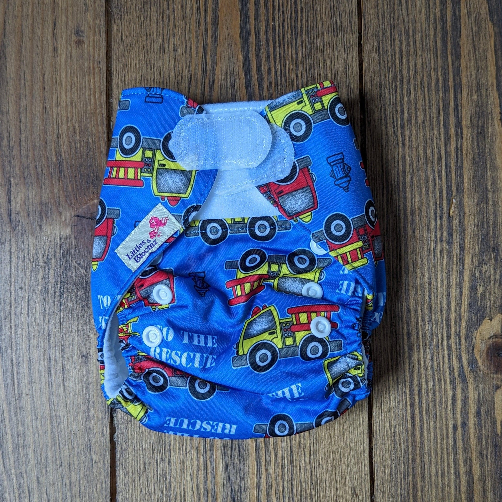 Littles & Bloomz Newborn Velcro Pocket Nappy-Pocket Nappy-Littles & Bloomz-Foxy (out of stock)-The Nappy Market