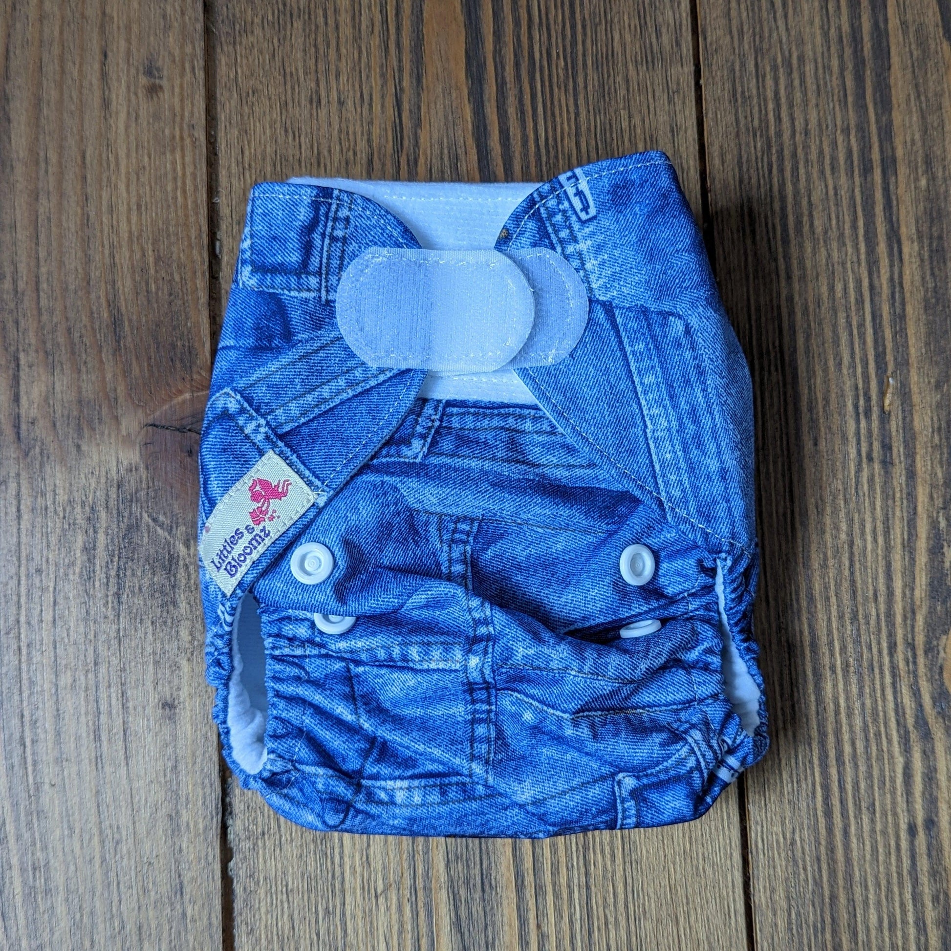 Littles & Bloomz Newborn Velcro Pocket Nappy-Pocket Nappy-Littles & Bloomz-Foxy (out of stock)-The Nappy Market