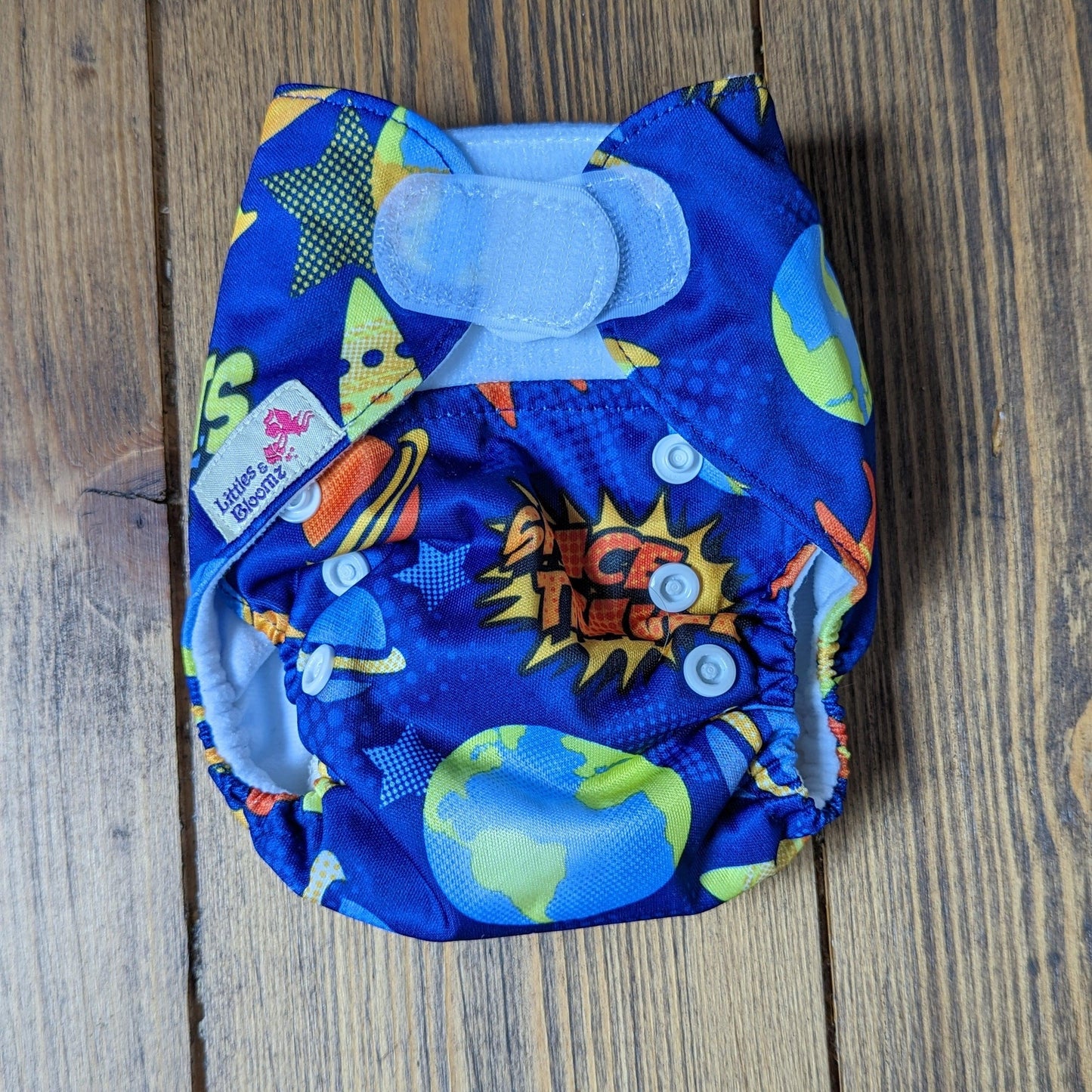 Littles & Bloomz Newborn Velcro Pocket Nappy-Pocket Nappy-Littles & Bloomz-Foxy (out of stock)-The Nappy Market