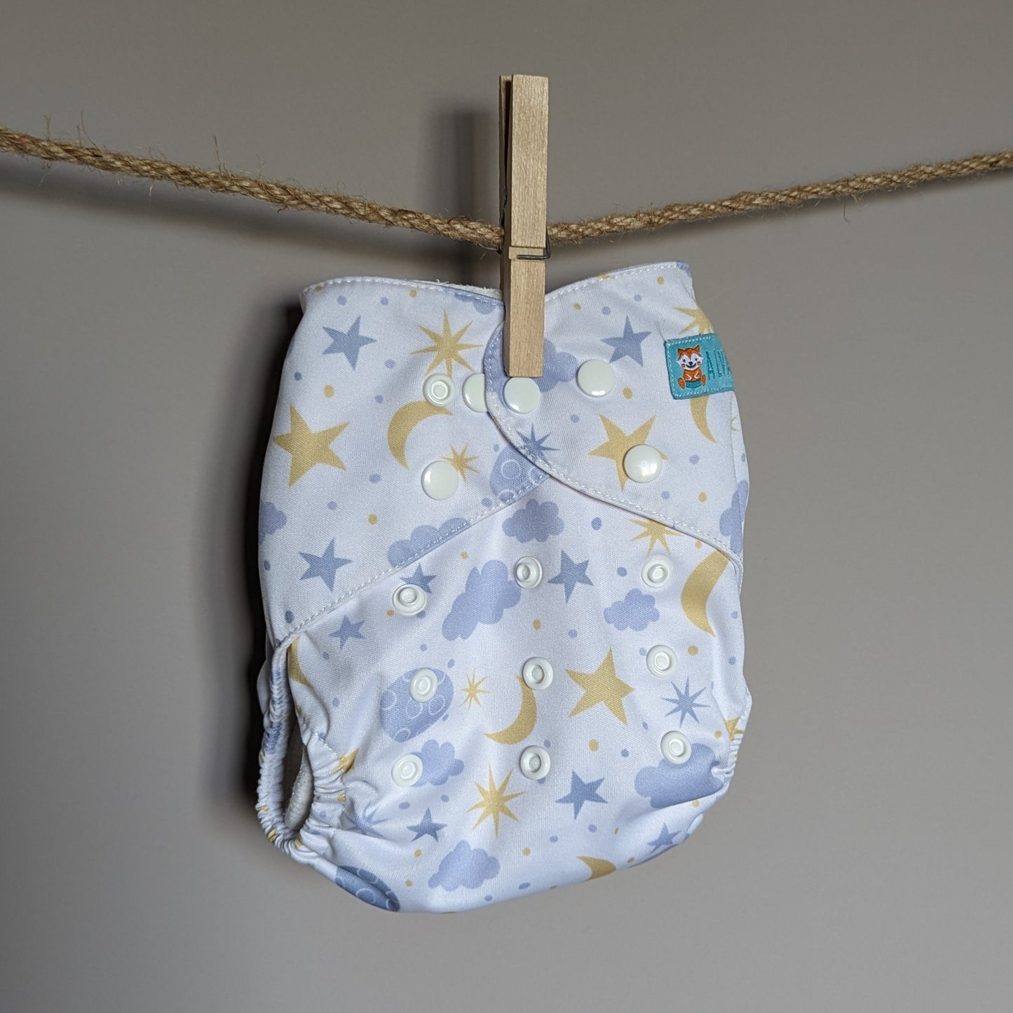 Alva Baby Pocket Nappies-Pocket Nappy-Alva Baby-Moon & Stars-The Nappy Market