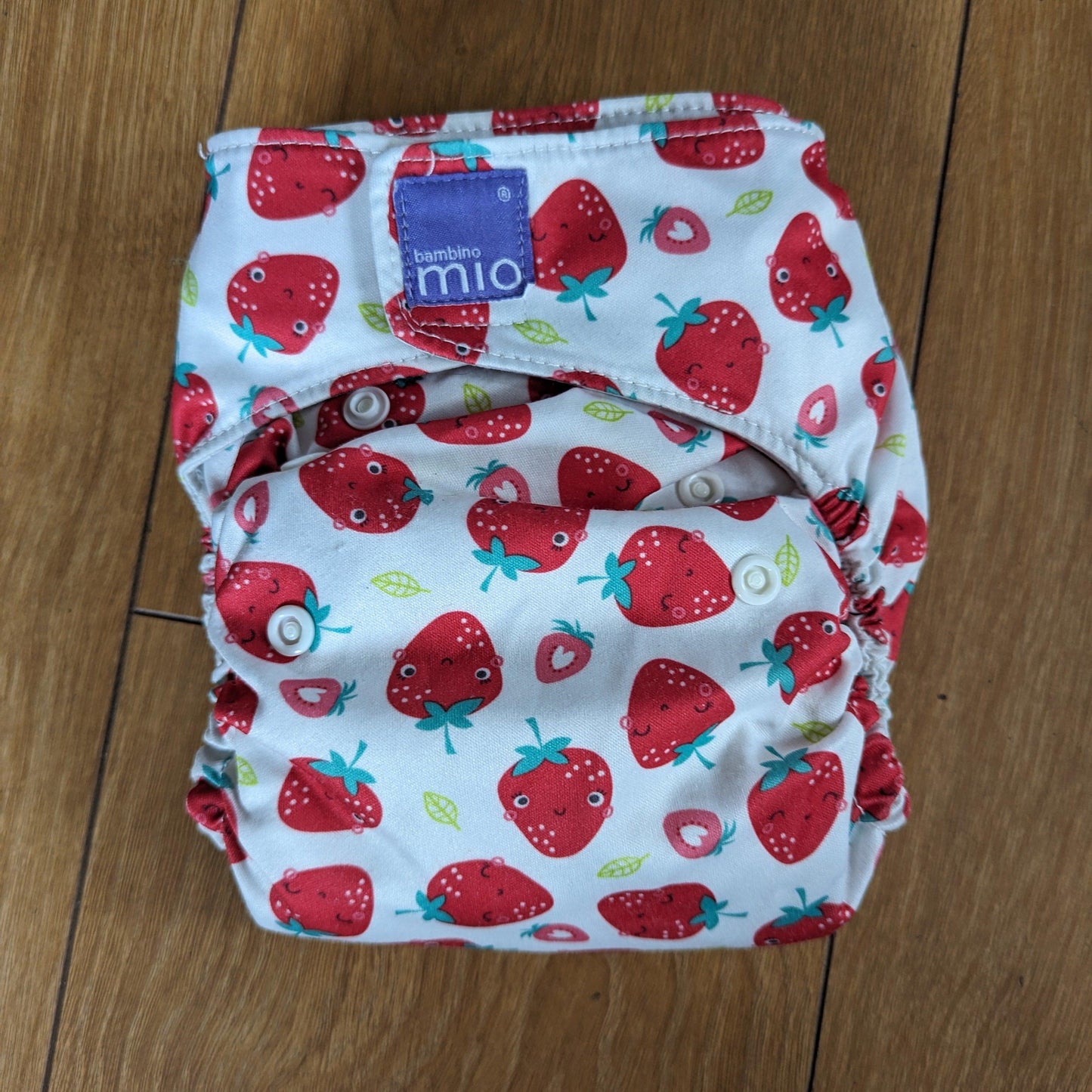 Bambino Mio Solo All in One Nappy-All In One Nappy-Bambio Mio-Strawberry-The Nappy Market