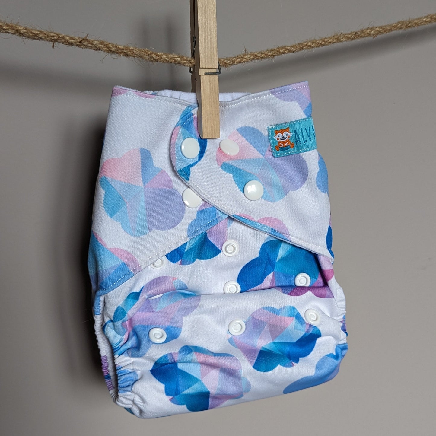 Alva Baby Pocket Nappies-Pocket Nappy-Alva Baby-Clouds-The Nappy Market