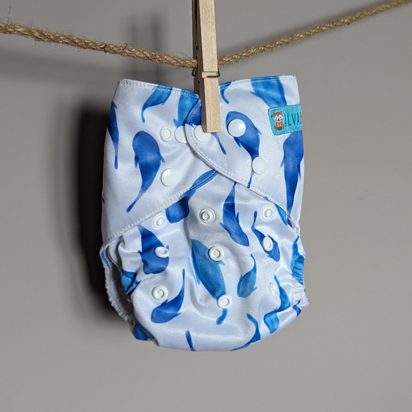 Alva Baby Pocket Nappies-Pocket Nappy-Alva Baby-Whales-The Nappy Market