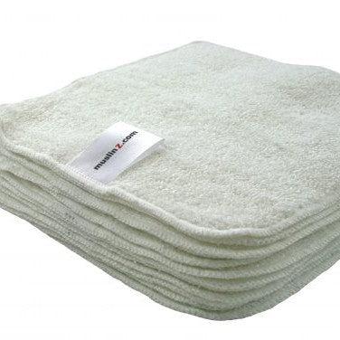MuslinZ 12Pk Bamboo Cotton Terry Wipes 20x20cm - Unbleached-Accessories-MuslinZ-The Nappy Market