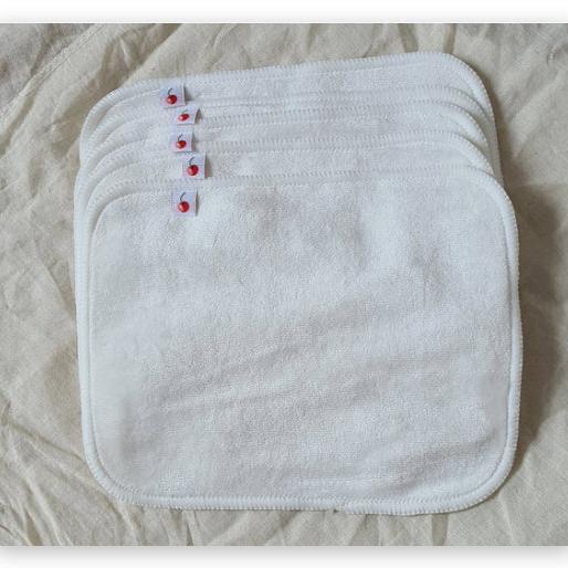 Cherry Bottom Washable Cloth Wipes - Set of 5-Accessories-Cherry Bottoms-The Nappy Market