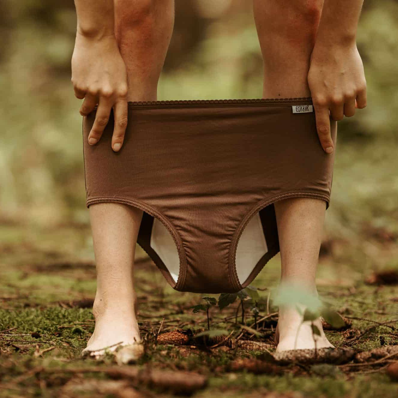 Elskbar Heavy Flow Period Underwear-Cloth Sanitary Pads-Elskbar-Chestnut-The Nappy Market