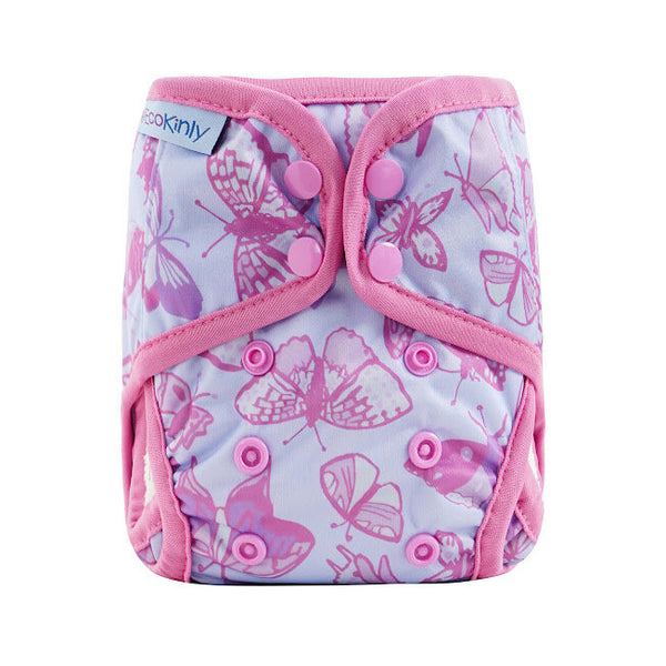 EcoKinly Newborn Reusable Nappy-All in Two Nappy-Ecokinly-Aster-The Nappy Market