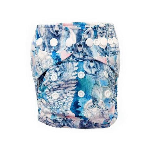 Baby Bare Snap in Pocket Nappy MINKY SHELL-Snap in with Pocket-Baby Bare-Wild-The Nappy Market