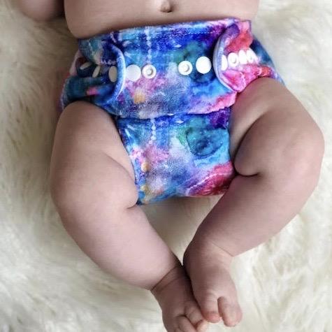 Baby Bare Snap in Pocket Nappy MINKY SHELL-Snap in with Pocket-Baby Bare-Butterfly Garden-The Nappy Market