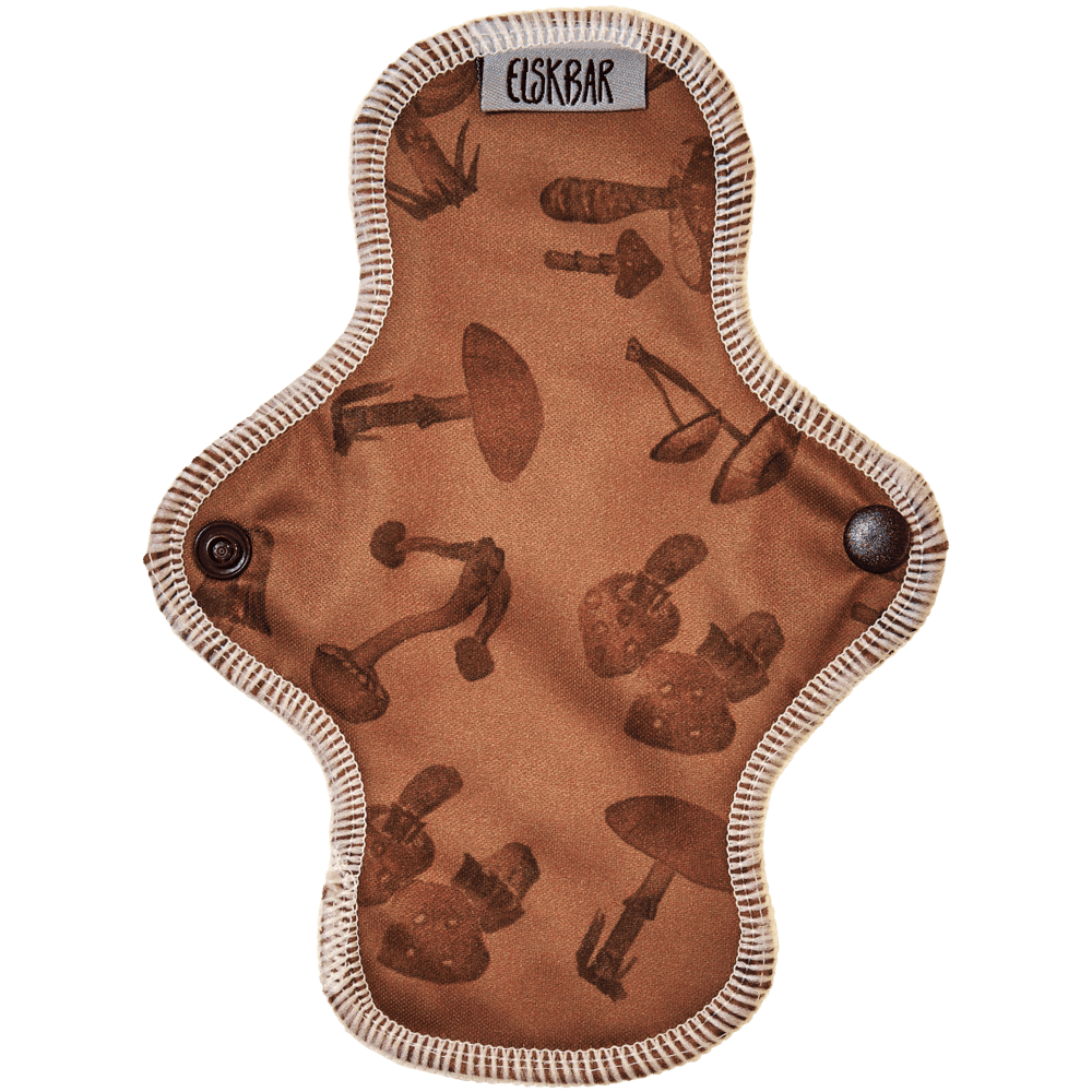 Elskbar Light / Panty Liner Cloth Pad - PREORDER-Cloth Sanitary Pads-Elskbar-Mushrooms-The Nappy Market