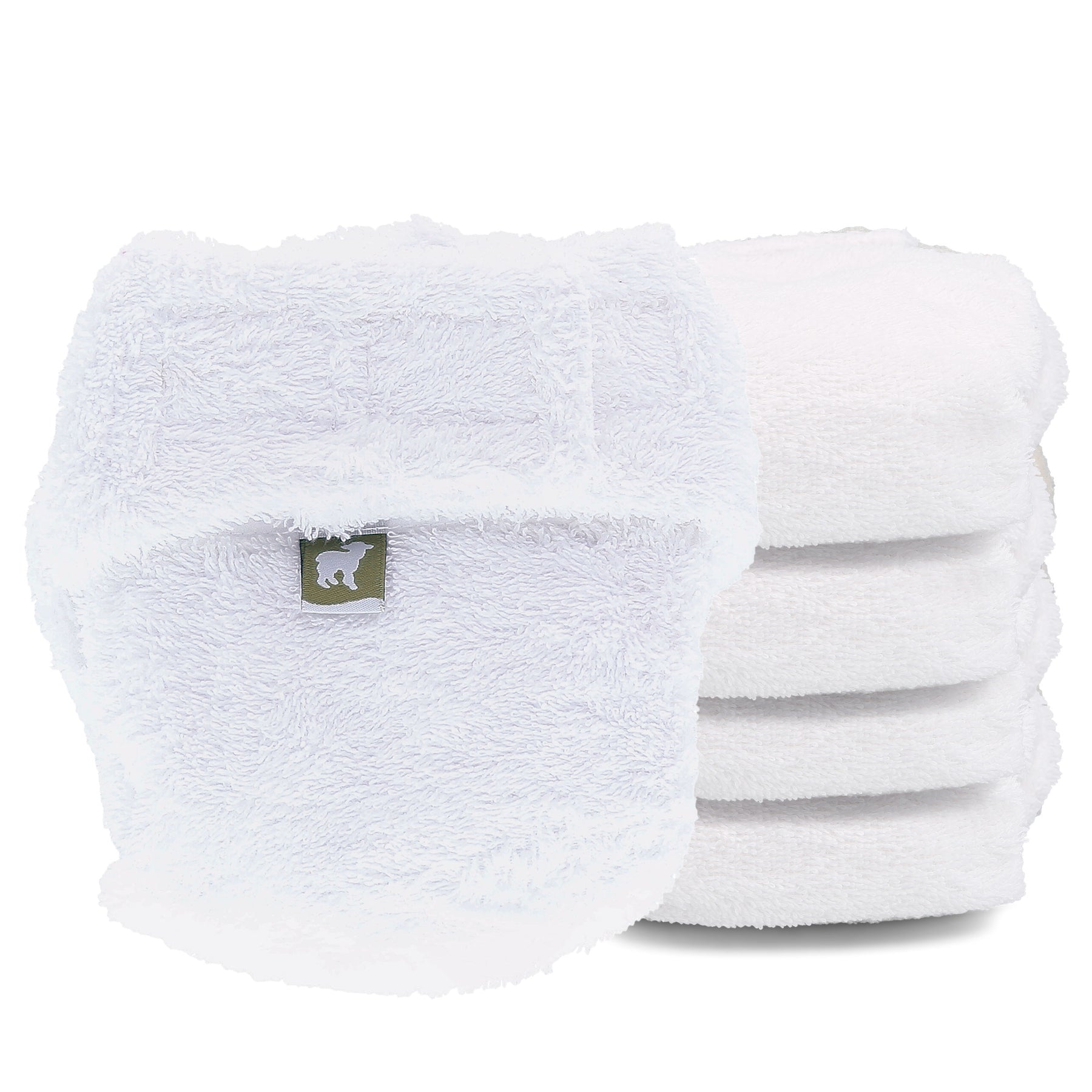 Little Lamb Cotton Fitted Nappy-Fitted Nappy-Little Lamb-Size 1-The Nappy Market