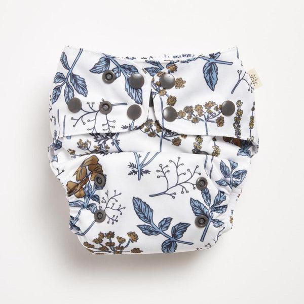 EcoNaps Snap in Pocket Nappy-Snap in with Pocket-EcoNaps-Vintage Botanical-The Nappy Market