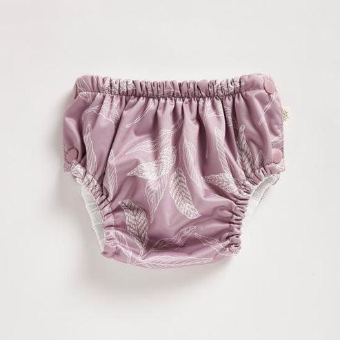 EcoNaps Swim Nappy-Swim Nappy-EcoNaps-Small-Mauve Native-The Nappy Market