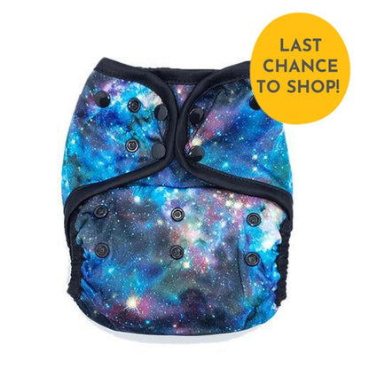 Little Lovebum Quickdry v1 All-in-One Nappy CLEARANCE-All In One Nappy-Little Love Bum-Nyx-The Nappy Market
