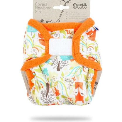 Petit Lulu Newborn Nappy Cover-Nappy Cover-Petit Lulu-Foxes-The Nappy Market