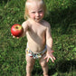Petit Lulu Maxi Night Nappy Fluffy Organic Snaps-Fitted Nappy-Petit Lulu-Faddy Panda-The Nappy Market