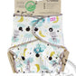 Petit Lulu Maxi Night Nappy Fluffy Organic Snaps-Fitted Nappy-Petit Lulu-Good Night-The Nappy Market
