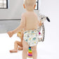 Petit Lulu Maxi Night Nappy Fluffy Organic Snaps-Fitted Nappy-Petit Lulu-Faddy Panda-The Nappy Market