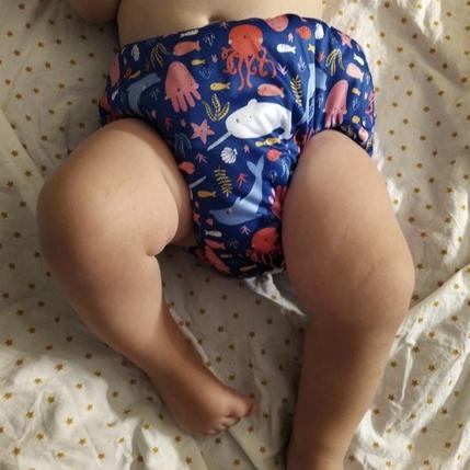 Brainy Bums Bubble Pants AIO Night Nappy-Night Nappy-Brainy Bums-Dinosnore-The Nappy Market