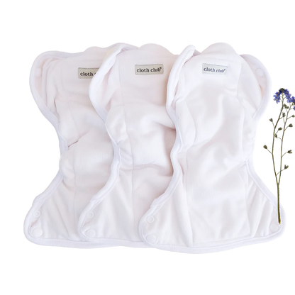 Cloth Club All in Two Wipeable Cloth Nappy-All in Two Nappy-Cloth Club-Extra Cloth Nappy Insert-The Nappy Market