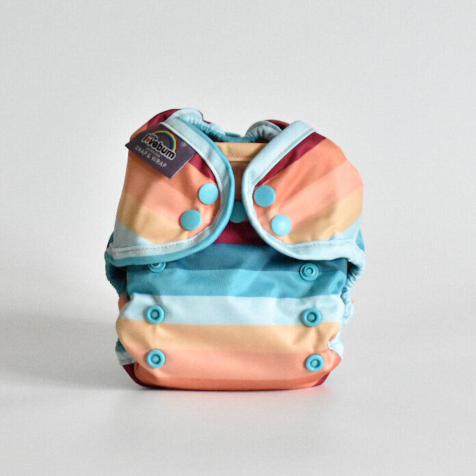 Little Love Bum - Snap and Wrap Newborn-All In One Nappy-Little Love Bum-A New Dawn-The Nappy Market